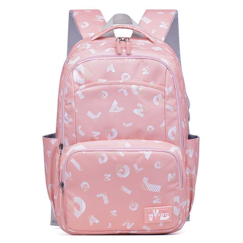 Simple Printed Junior High School Student Schoolbag - VirtuousWares:Global