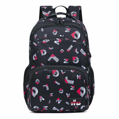 Simple Printed Junior High School Student Schoolbag - VirtuousWares:Global