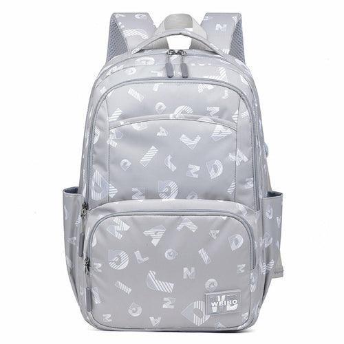 Simple Printed Junior High School Student Schoolbag - VirtuousWares:Global