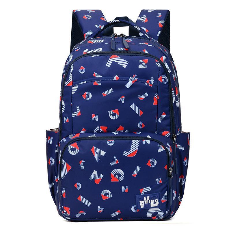 Simple Printed Junior High School Student Schoolbag - VirtuousWares:Global