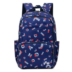 Simple Printed Junior High School Student Schoolbag - VirtuousWares:Global