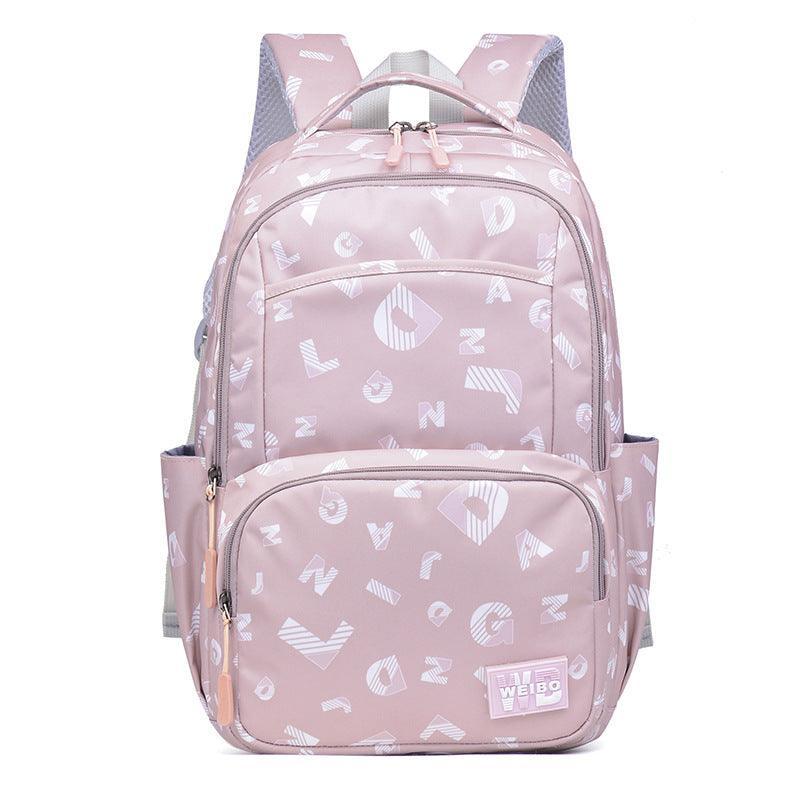 Simple Printed Junior High School Student Schoolbag - VirtuousWares:Global