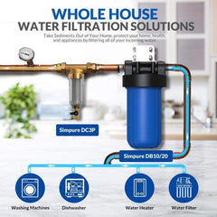 SimPure 40 Micron Spin Down Sediment Filter Reusable Filtration System - VirtuousWares:Global