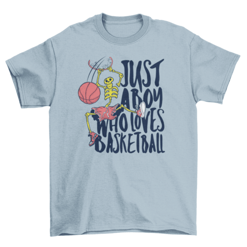 Skeleton basketball sport t-shirt - VirtuousWares:Global