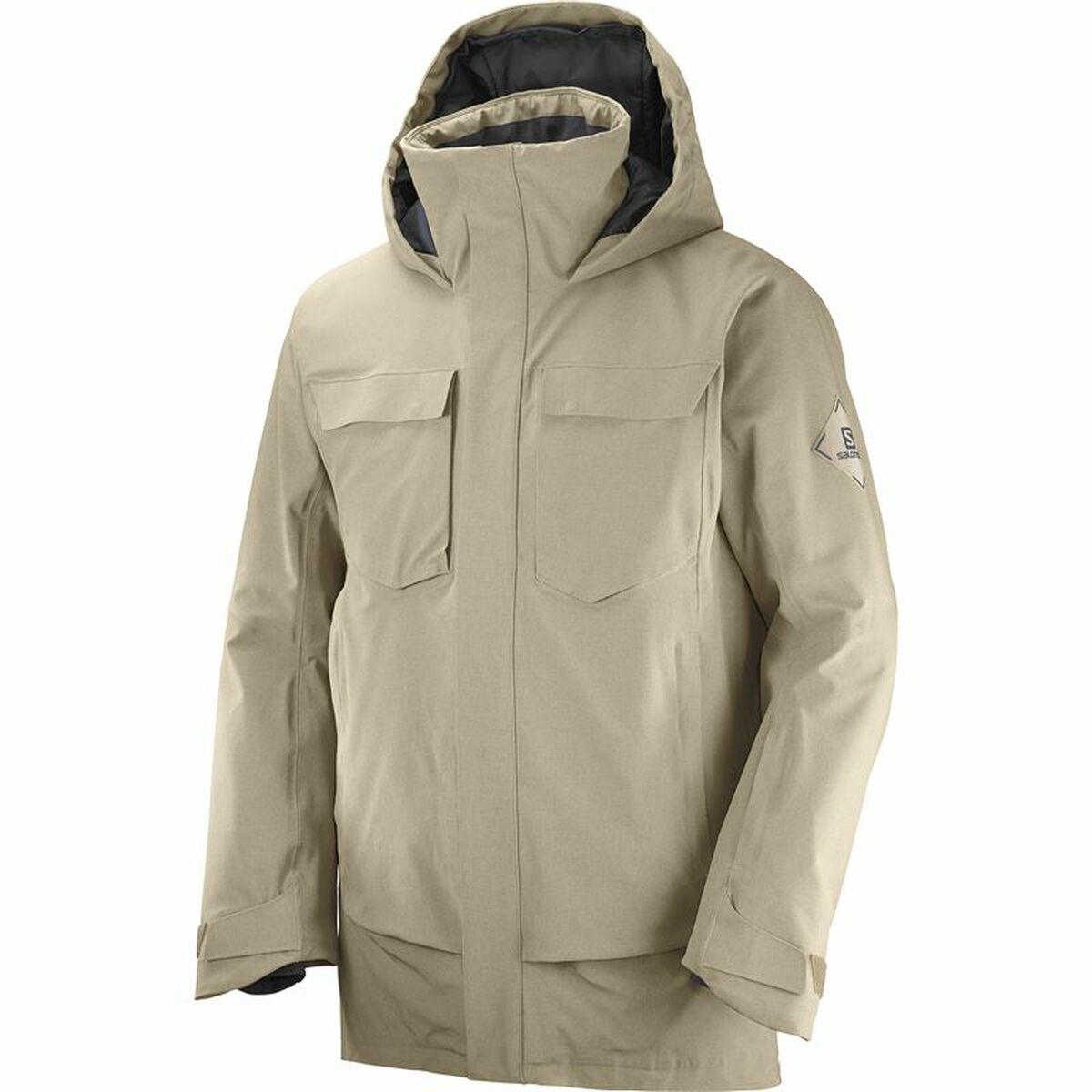 Ski Jacket Salomon Stance Cargo Beige Men - VirtuousWares:Global