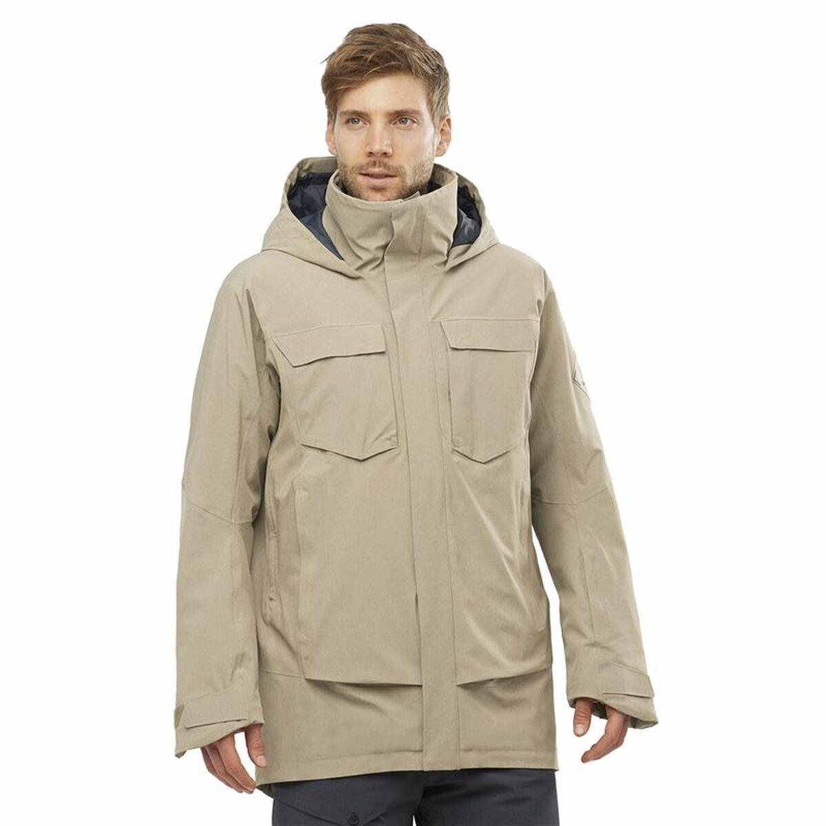 Ski Jacket Salomon Stance Cargo Beige Men - VirtuousWares:Global