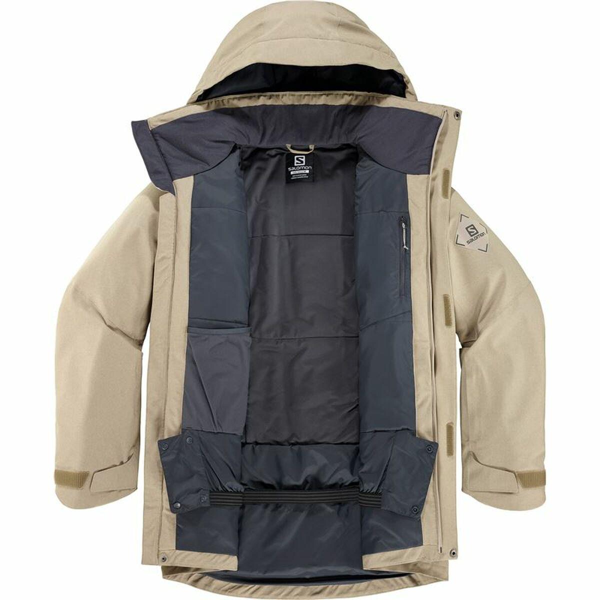 Ski Jacket Salomon Stance Cargo Beige Men - VirtuousWares:Global