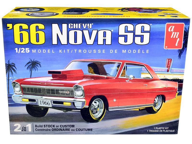 Skill 2 Model Kit 1966 Chevrolet Nova SS 2-in-1 Kit 1/25 Scale Model - VirtuousWares:Global