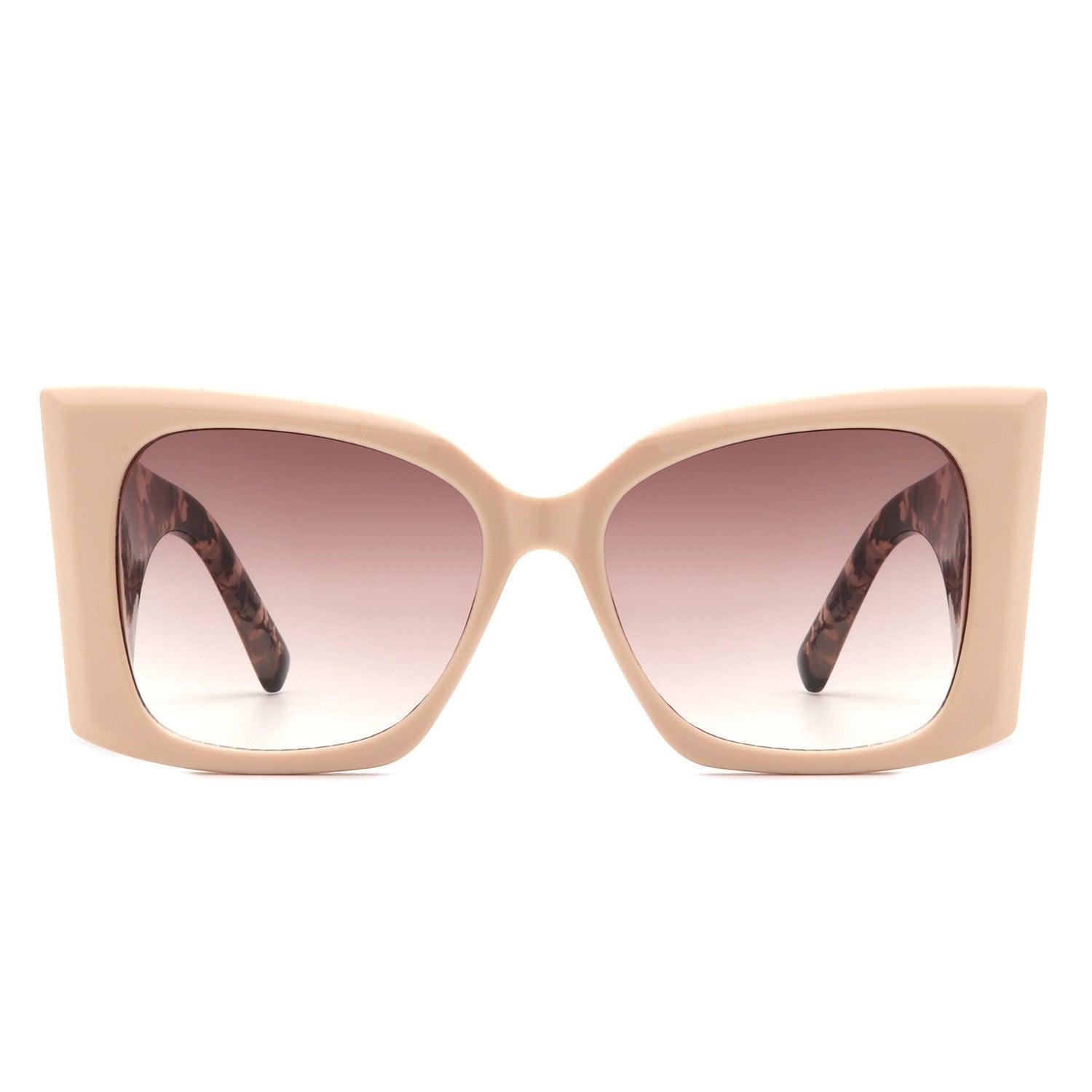 Skydusts - Oversize Square Chunky Fashion Large Women Sunglasses - VirtuousWares:Global