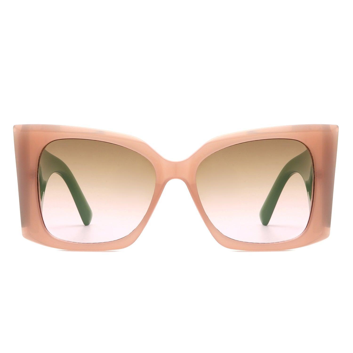 Skydusts - Oversize Square Chunky Fashion Large Women Sunglasses - VirtuousWares:Global