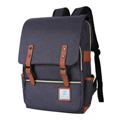 Slim Backpack ,College, School and Business Fits 15-inch Laptop-Black - VirtuousWares:Global