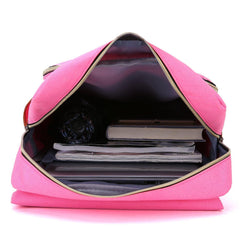Slim Backpack College,School and Business Fits 15-inch Laptop-Hot Pink - VirtuousWares:Global