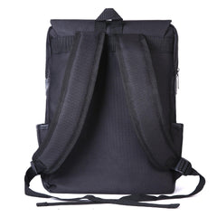 Slim Backpack,College, School & Business Fits 15-inch Laptop-All-Black - VirtuousWares:Global