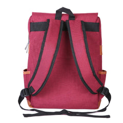 Slim Backpack,College,School &Business Fits 15-inch Laptop-Wine Red - VirtuousWares:Global
