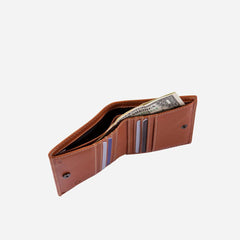 Slim Bifold Wallet with Coin Pouch, Tan - VirtuousWares:Global