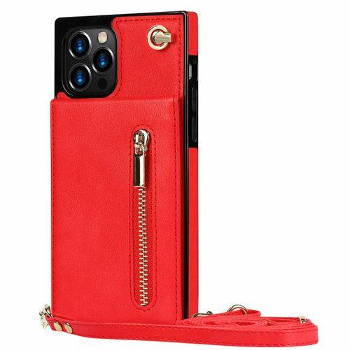 Slim Zipper Wallet Back Case for iPhone With Crossbody Strap - VirtuousWares:Global