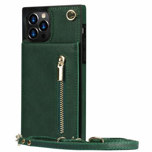 Slim Zipper Wallet Back Case for iPhone With Crossbody Strap - VirtuousWares:Global