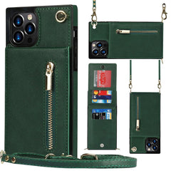 Slim Zipper Wallet Back Case for iPhone With Crossbody Strap - VirtuousWares:Global