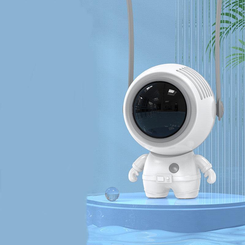 Small Handheld Personal Neck Fans USB Rechargeable Astronaut - VirtuousWares:Global