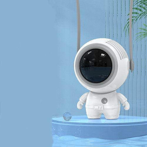 Small Handheld Personal Neck Fans USB Rechargeable Astronaut - VirtuousWares:Global
