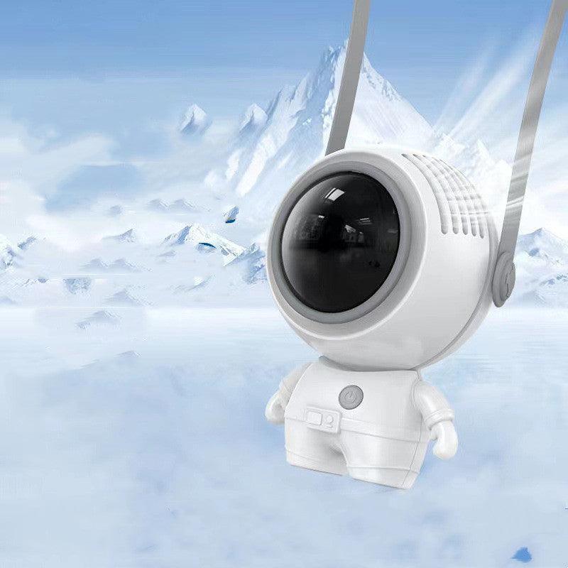 Small Handheld Personal Neck Fans USB Rechargeable Astronaut - VirtuousWares:Global