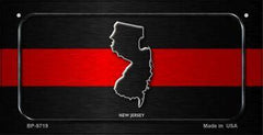 Smart Blonde BP-9719 New Jersey Thin Red Line Novelty Bicycle License - VirtuousWares:Global