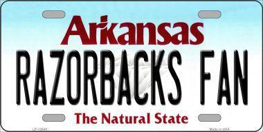 Smart Blonde LP-12645 6 x 12 in. Razorbacks Fan Novelty Metal License - VirtuousWares:Global