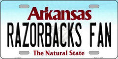 Smart Blonde LP-12645 6 x 12 in. Razorbacks Fan Novelty Metal License - VirtuousWares:Global
