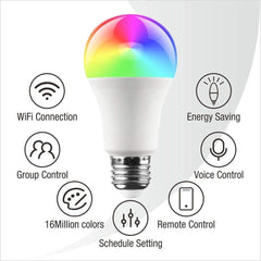 Smart Bulb E26 Wifi Light Compatible with Tuya Alexa Google Assistant - VirtuousWares:Global