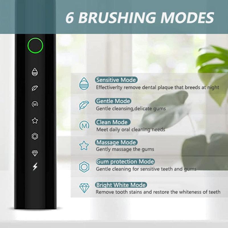 Smart Electric Sonic Toothbrush Rechargeable USB Teeth Brush - VirtuousWares:Global