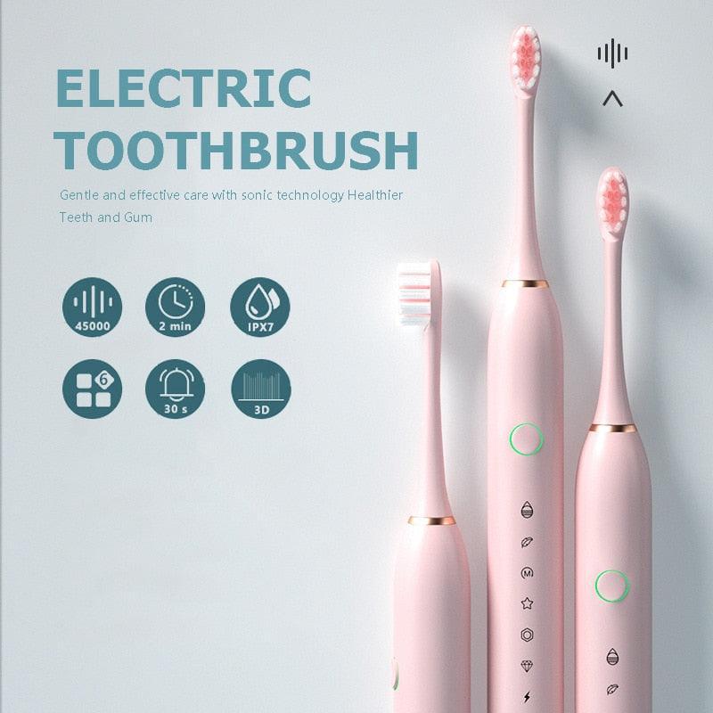 Smart Electric Sonic Toothbrush Rechargeable USB Teeth Brush - VirtuousWares:Global