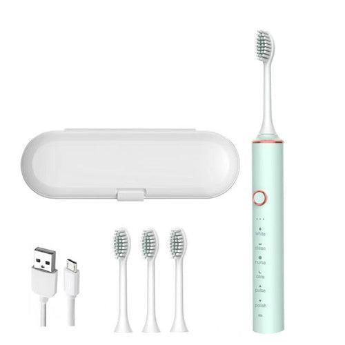 Smart Sonic Electric Toothbrush USB Ultrasonic Electric Toothbrush for - VirtuousWares:Global