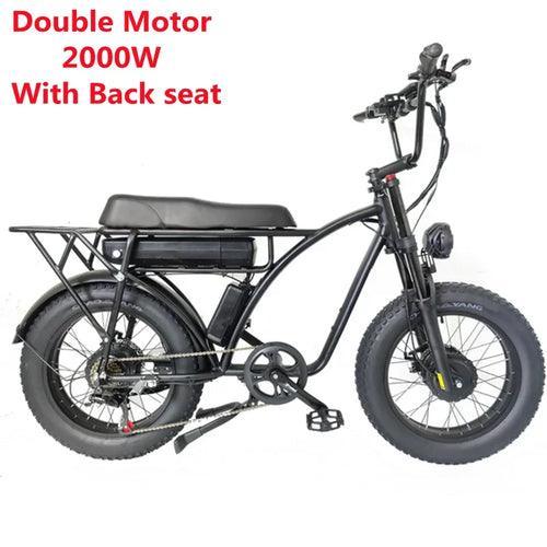 SMLRO E5 Plus 2000watt Ebik Double Motor Electric Motorcycle 48V 18AH - VirtuousWares:Global