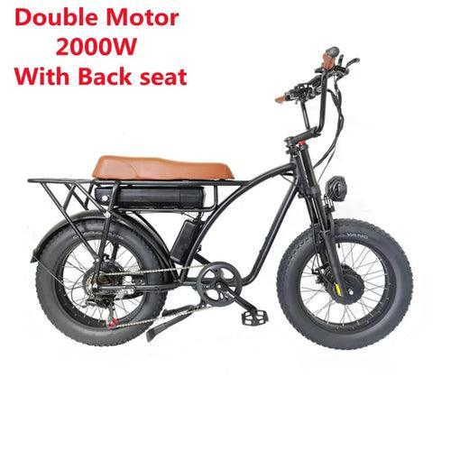 SMLRO E5 Plus 2000watt Ebik Double Motor Electric Motorcycle 48V 18AH - VirtuousWares:Global
