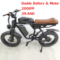 SMLRO New Double Battery & Motor Electric Bicycle 2000W 17.5Ah + - VirtuousWares:Global