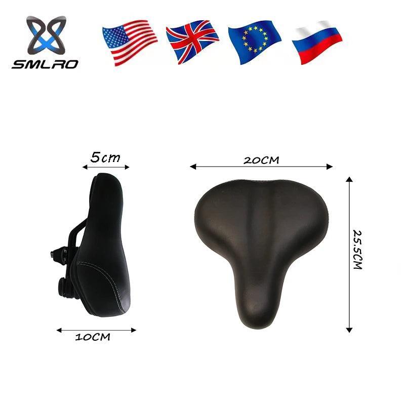 SMLRO PU Leather Bicycle Cushion Soft Shock Absorbing Mountain Bike - VirtuousWares:Global