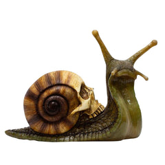 Snail Skull Sculpture Gothic Decoration Snail Statue - VirtuousWares:Global