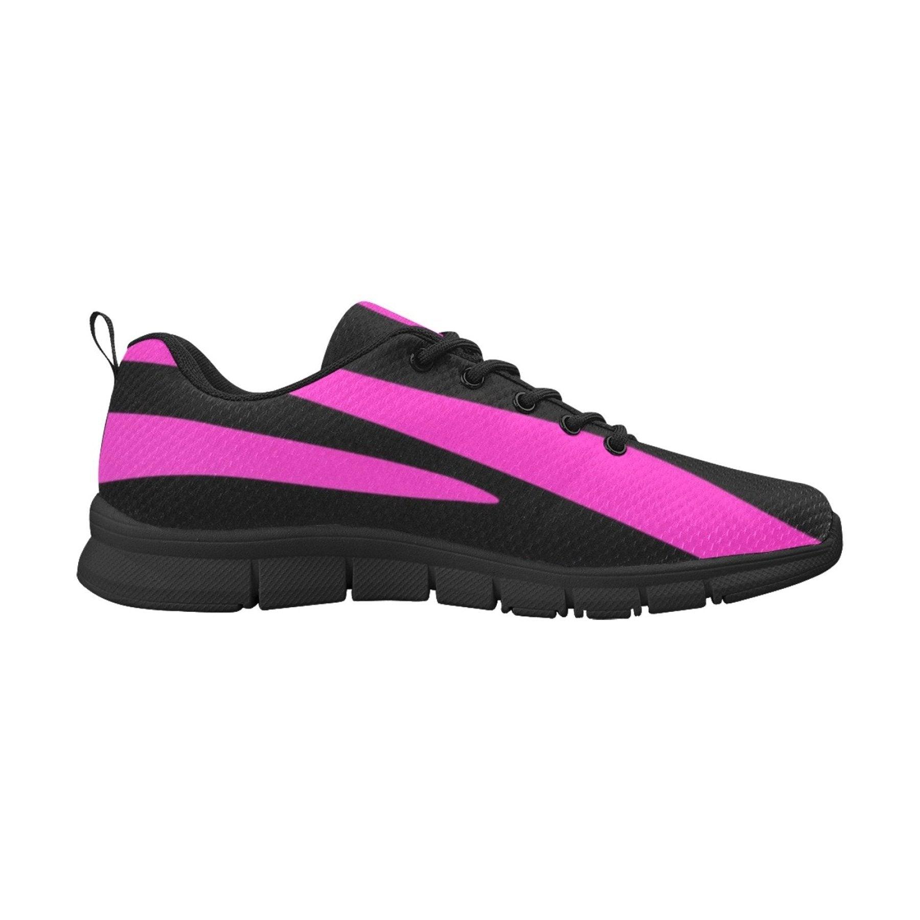 Sneakers For Women, Black And Purple Stripe - Running Shoes - VirtuousWares:Global