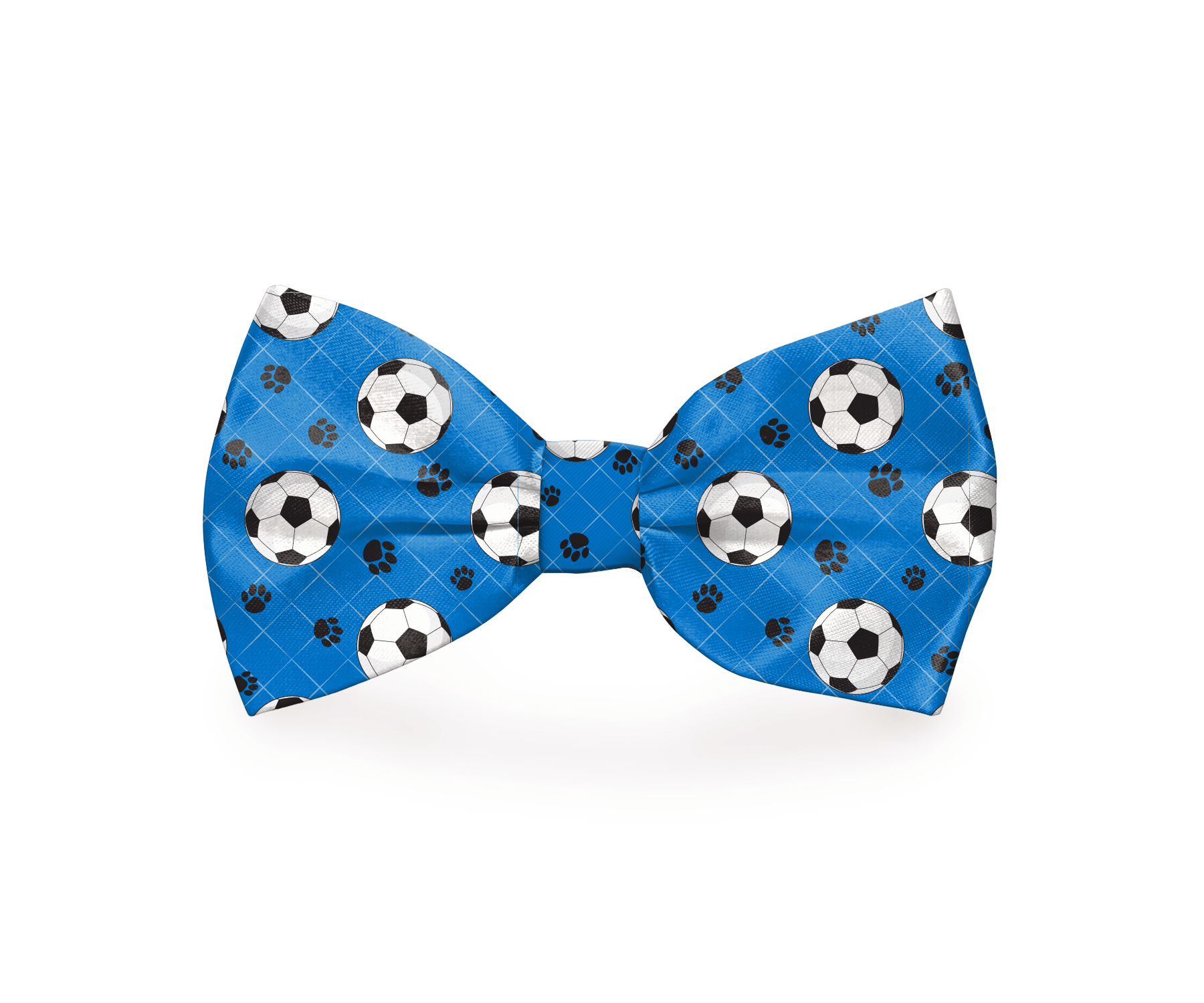 Soccer Balls Sports Dog Bow Tie Blue - VirtuousWares:Global