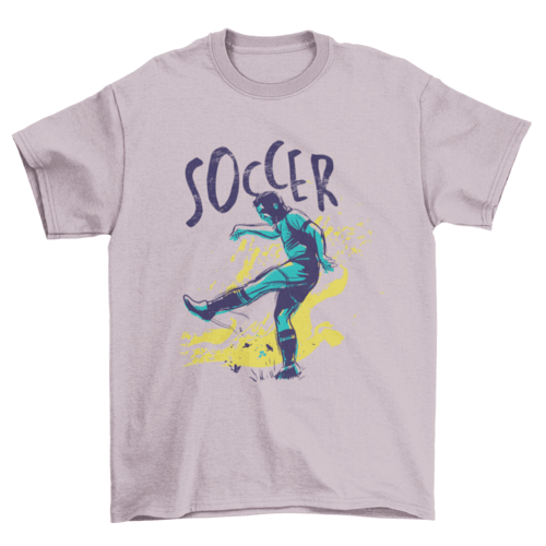 Soccer Grunge Color T-shirt Design - VirtuousWares:Global