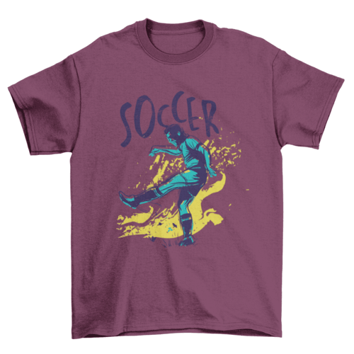 Soccer Grunge Color T-shirt Design - VirtuousWares:Global