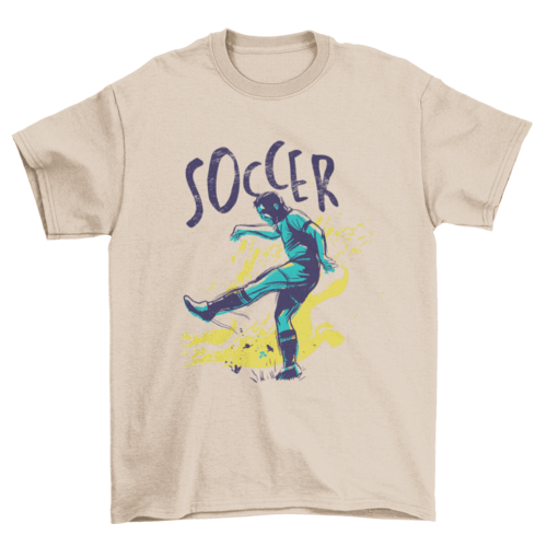 Soccer Grunge Color T-shirt Design - VirtuousWares:Global