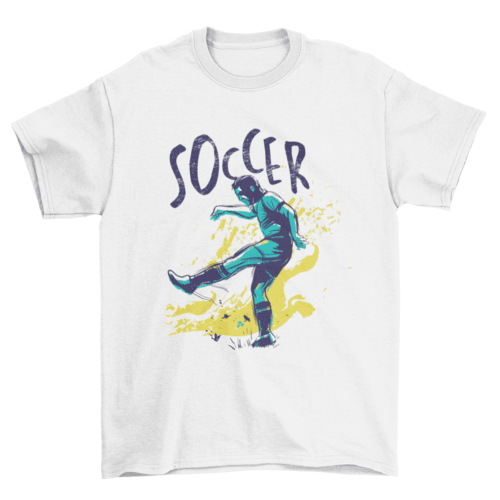 Soccer Grunge Color T-shirt Design - VirtuousWares:Global