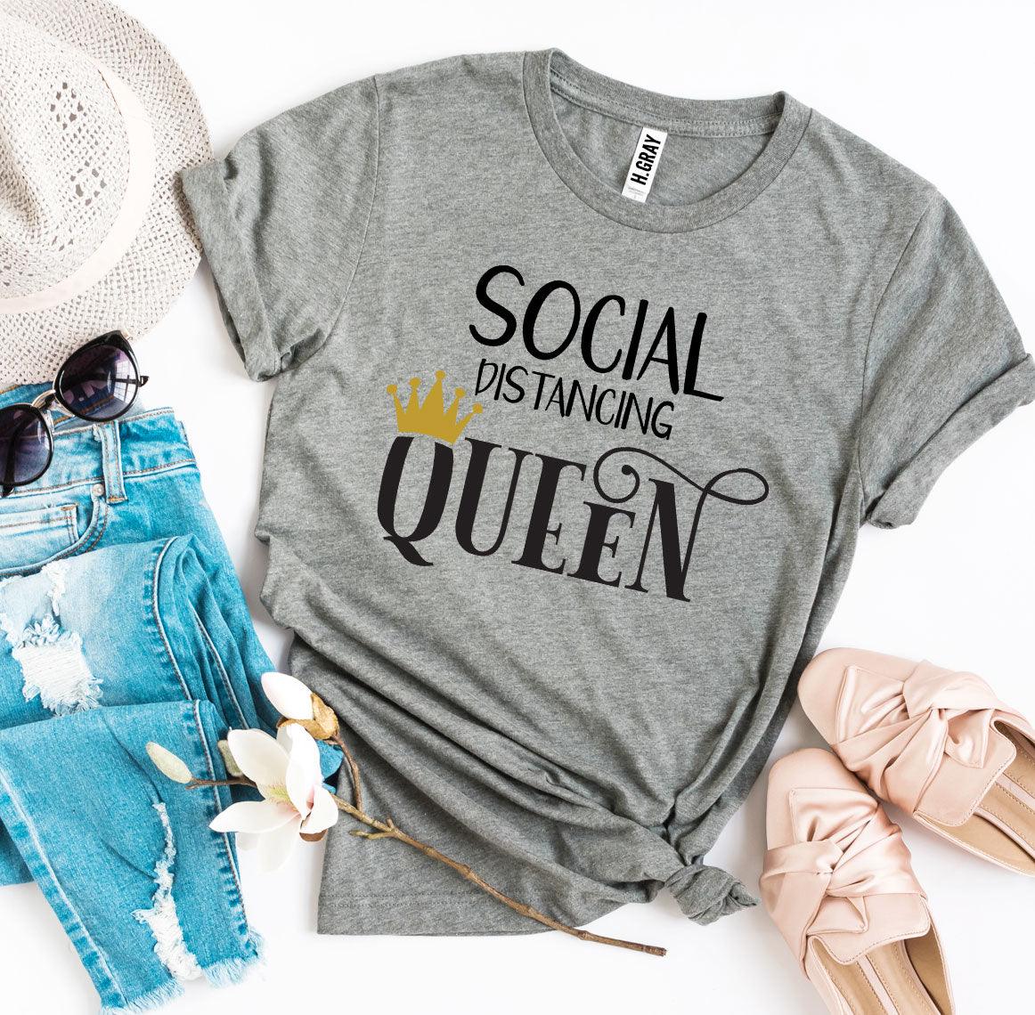 Social Distancing Queen T-shirt - VirtuousWares:Global