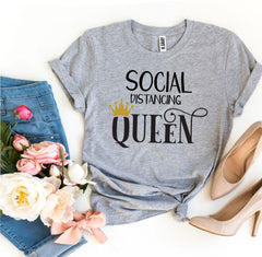 Social Distancing Queen T-shirt - VirtuousWares:Global