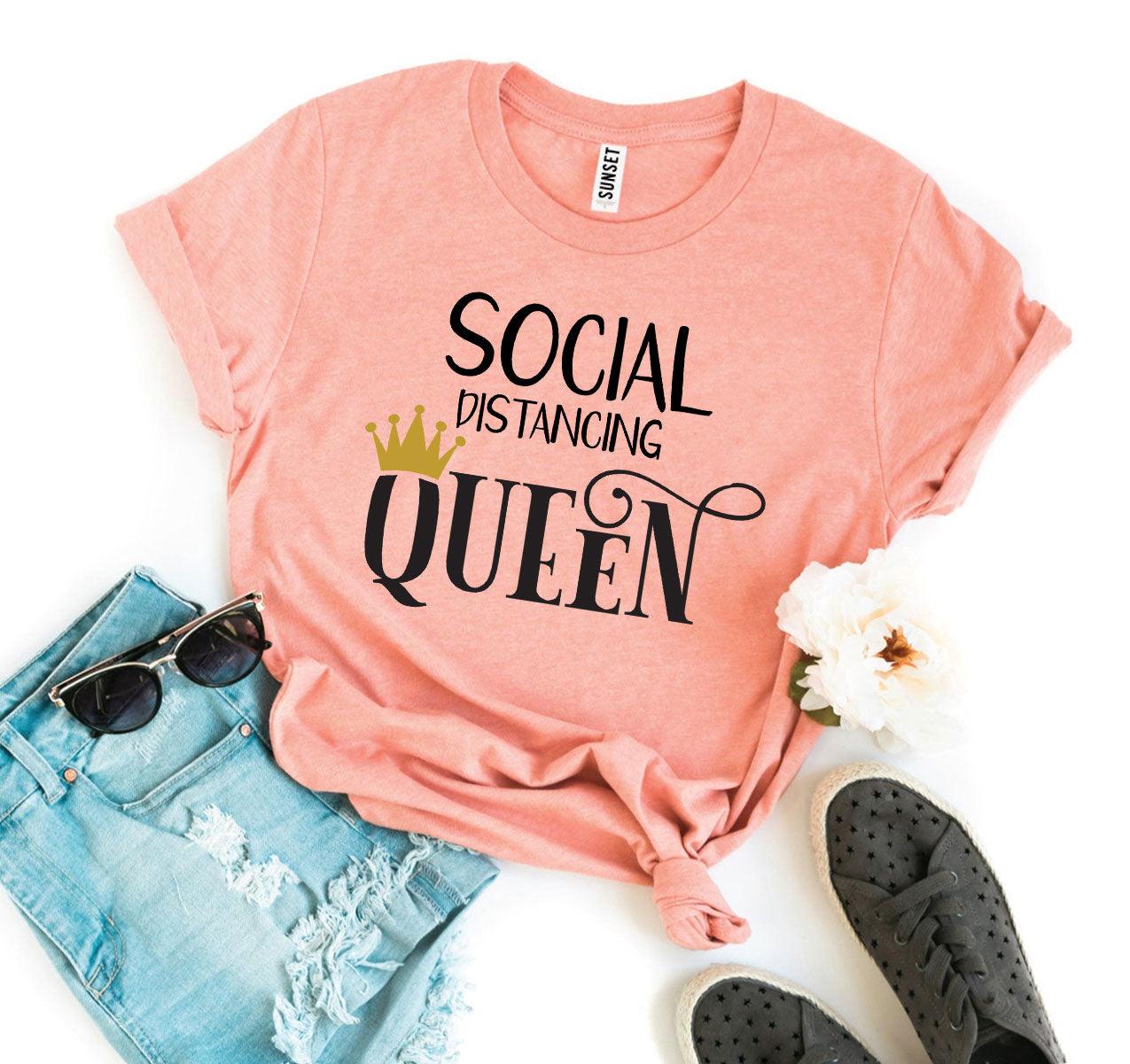 Social Distancing Queen T-shirt - VirtuousWares:Global