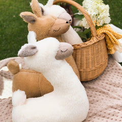 Soft toy-pillow Alpaca, creamy - VirtuousWares:Global
