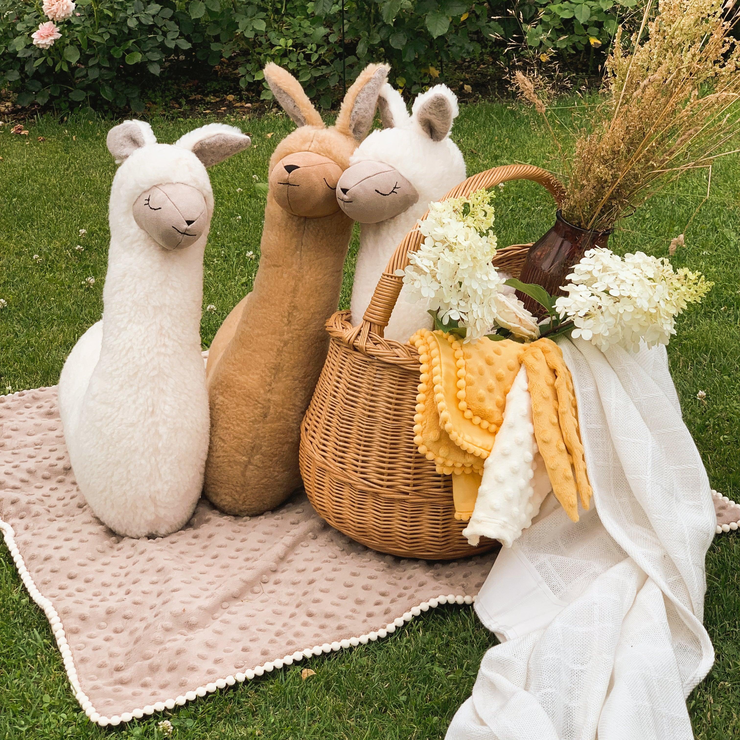 Soft toy-pillow Alpaca, creamy - VirtuousWares:Global