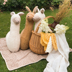Soft toy-pillow Alpaca, creamy - VirtuousWares:Global