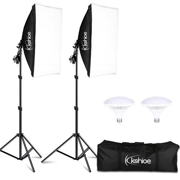 Softbox Lighting Kit Photo Equipment Studio Softbox with E27 Socket - VirtuousWares:Global